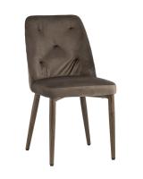 Стул Эмма велюр коричневый ножки дерево Стул Эмма велюр коричневый ножки дерево