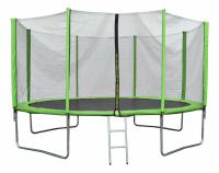Батут AL-out360 3600 мм, зеленый, серый