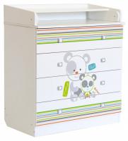 Комод пеленальный Polini Kids Simple 1580, белый Комод пеленальный Polini Kids Simple 1580, белый. Фото №1