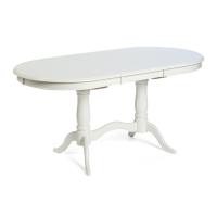 Стол обеденный белый раздвижной Ева (Eva) (Pure white (белый)