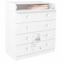 Комод пеленальный Polini kids French 1580 Amis, белый