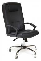 Компьютерное кресло MAXIMA хром кож/зам, черный, 36-6  id - Компьютерное кресло MAXIMA хром кож/зам, черный, 36-6  id -