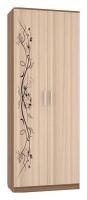 Натали Шкаф 2-створчатый ясень шимо темный/ясень шимоСветлый