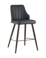 Стул полубарный Коналл экокожа антрацит