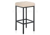 Барный стул Лофт кожзам d1 / черный матовый