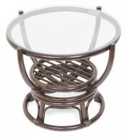 Столик журнальный со стеклом BENOA 5005 орех (walnut) фото Столик журнальный со стеклом BENOA 5005 орех (walnut)