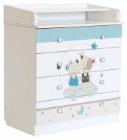 Комод пеленальный Polini Kids Simple 1580, белый Комод пеленальный Polini Kids Simple 1580, белый. Фото №1