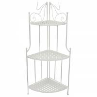 Этажерка угловая Secret De Maison 003 стальной сплав, 36х36х120см, butter white фото Этажерка угловая Secret De Maison 003 стальной сплав, 36х36х120см, butter white