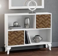 Узкая тумба NORA 3045.4 Blanco/Cedro фото Узкая тумба NORA 3045.4 Blanco/Cedro. Фото №1