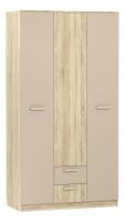 Акварель НМ 013.08-01 М1 Шкаф комбинированный Капучино/Дуб сонома, Дуб Сонома. Фото №1