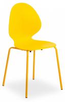Стул EBAY (mod 03) металл/пластик, 52x46x83.5, желтый (поставляется по 4 шт). Фото №1