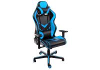 Стул Racer черное / голубое фото Стул Racer черное / голубое. Фото №1