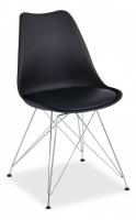 Стул TULIP IRON CHAIR (mod.EC-123) металл/пластик, 54,5*48*83,5см, черный (поставляется по 4 шт)