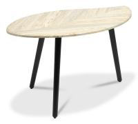 Стол журнальный BARKLY МДФ/дерево, 90*50*47 см, Скания натуральная (ножки черные) фото Стол журнальный BARKLY МДФ/дерево, 90*50*47 см, Скания натуральная (ножки черные). Фото №1