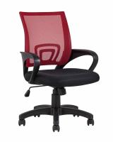 Кресло офисное TopChairs Simple красное фото Кресло офисное TopChairs Simple красное. Фото №1