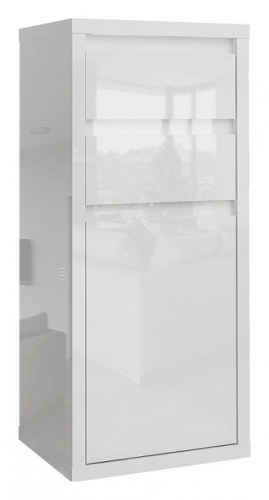 Норден СТЛ.413.04 Комод  с 2-мя ящиками и дверью Белый. Фото №1