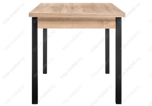 Стол деревянный Оригон сонома / черный матовый. Фото №5