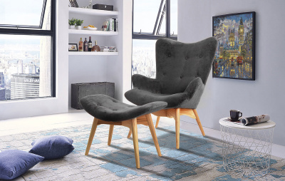 Кресло DC917 графит HE492-10. Фото