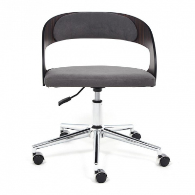 Кресло JAZZ палисандр, флок , серый, 29. Фото №2