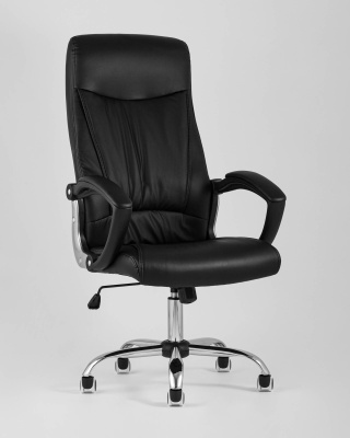 Кресло руководителя TopChairs Tower черное фото Кресло руководителя TopChairs Tower черное. Фото №3