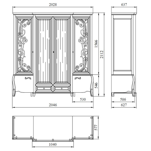 Шкаф комбинированный Тэсоро ГМ 6354. Фото №6