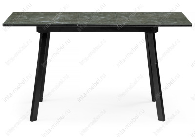 Стол деревянный Агни 110 королевский мрамор / черный матовый. Фото