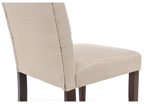 Стул деревянный Amelia dark walnut / fabric cream фото Стул деревянный Amelia dark walnut / fabric cream. Фото №9