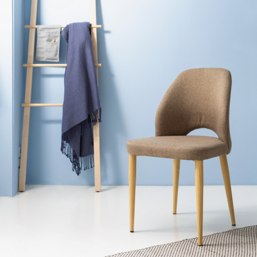 Стул Валенсия экокожа красная золотые ножки. Фото №7