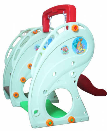 Комлекс игровой Лягушка ZK017-4, голубой, красный. Фото №6