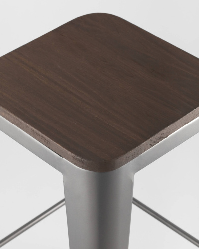 Стул полубарный Диего велюр пыльно-синий. Фото №7