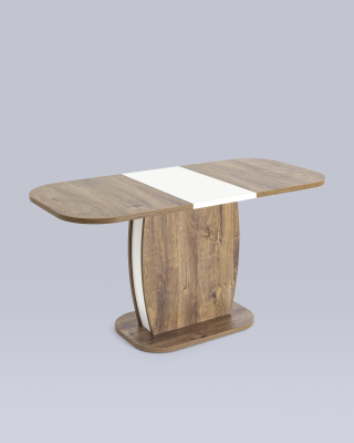 Стол Barrel 110-145*70 дуб Ка/белый. Фото