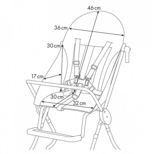 Стул для кормления Polini Kids 152, белый фото Стул для кормления Polini Kids 152, белый. Фото №12