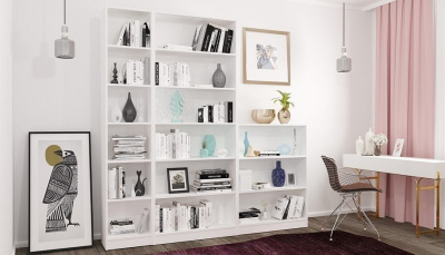 Стеллаж Polini Home Smart, белый фото Стеллаж Polini Home Smart, белый. Фото №4