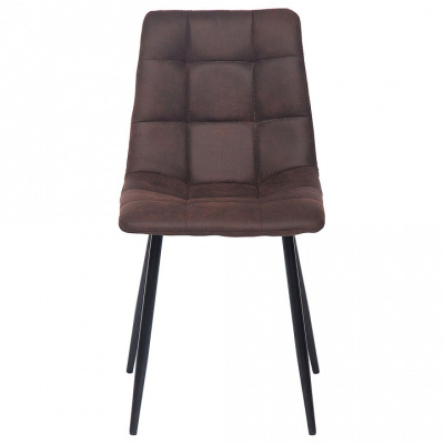Стул  CHILLY (mod. 7094) металл,ткань наппа, 46 х 54 х 89 х 50 см, темно-коричневый/черный (Поставляется только по 4 шт) фото Стул  CHILLY (mod. 7094) металл,ткань наппа, 46 х 54 х 89 х 50 см, темно-коричневый/черный (Поставляется только по 4 шт). Фото №2