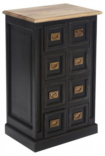 Тумба Secret de Maison BLACK LABEL (mod. WA-0034) дерево акация, манго, мдф, 56x40x89 см, черный/натуральный. Фото №1