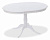 Стол раскладной Siena ( SA-T4EX) дерево гевея/мдф, 90+30х90х75см, pure white (белый 2-1)