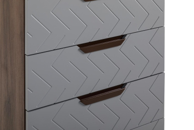 Комод с 5 ящиками Сканди Грей. Фото №5