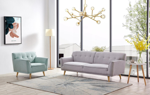 Диван Florena 5281 (3-х местный) серый/бежевый. Фото №11