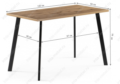 Стол деревянный Тринити Лофт 120 дуб вотан фото Стол деревянный Тринити Лофт 120 дуб вотан. Фото №2