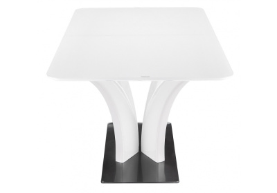 Стол стеклянный Horns 160 super white. Фото №5