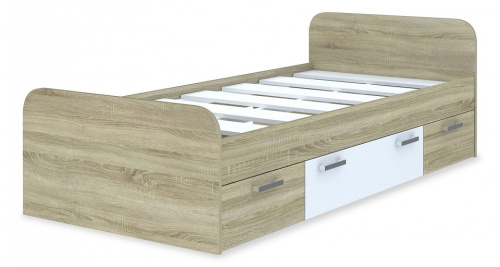 Мика СТЛ.165.06 Кровать Дуб сонома/Белый. Фото №1