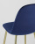 Стул Валенсия велюр синий золотые ножки. Фото №8