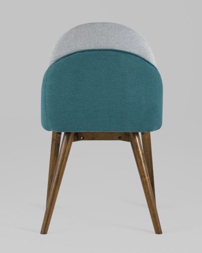 Стул HELGA светло-серый/бирюзовый 2 шт.. Фото №6