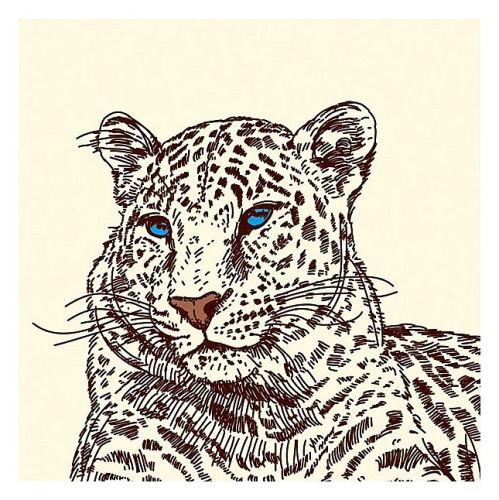 Фасад Галерея крем/рис.Снежный барс. Фото №1