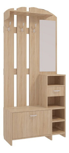 Стенка для прихожей Мила дуб сонома. Фото №1