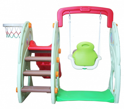 Комлекс игровой Лягушка ZK017-4, голубой, красный фото Комлекс игровой Лягушка ZK017-4, голубой, красный. Фото №3