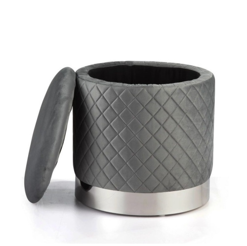 Пуф FS-006-40SV серый. Фото №3