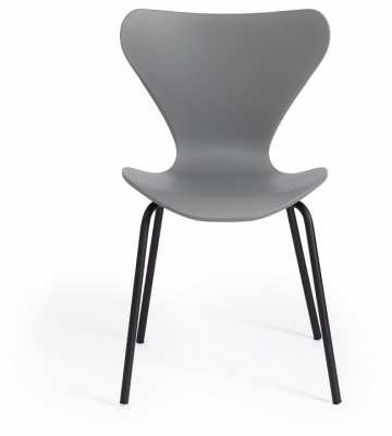 Стул Jacobsen  (mod DC 102)  пластик/металл, 50 х 46 х 82 см , серый 024/черный  (поставляется по 4 шт). Фото №2