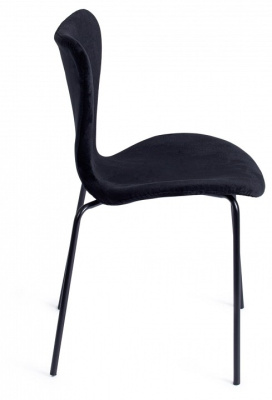 Стул Jacobsen SOFT (mod DC 103) / 1 шт. в упаковке металл/флок, 59x45.5x84.5, черный фото Стул Jacobsen SOFT (mod DC 103) / 1 шт. в упаковке металл/флок, 59x45.5x84.5, черный. Фото №2