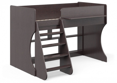 Кровать-чердак Р436 Капризун 2, древесина коричневая светлая дуб. Фото №5